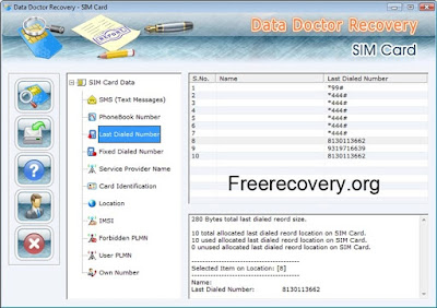 SIM Card data recovery