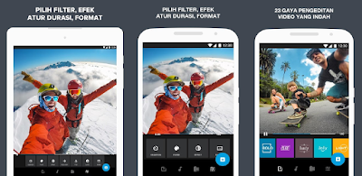 Aplikasi editing video Android : Quik
