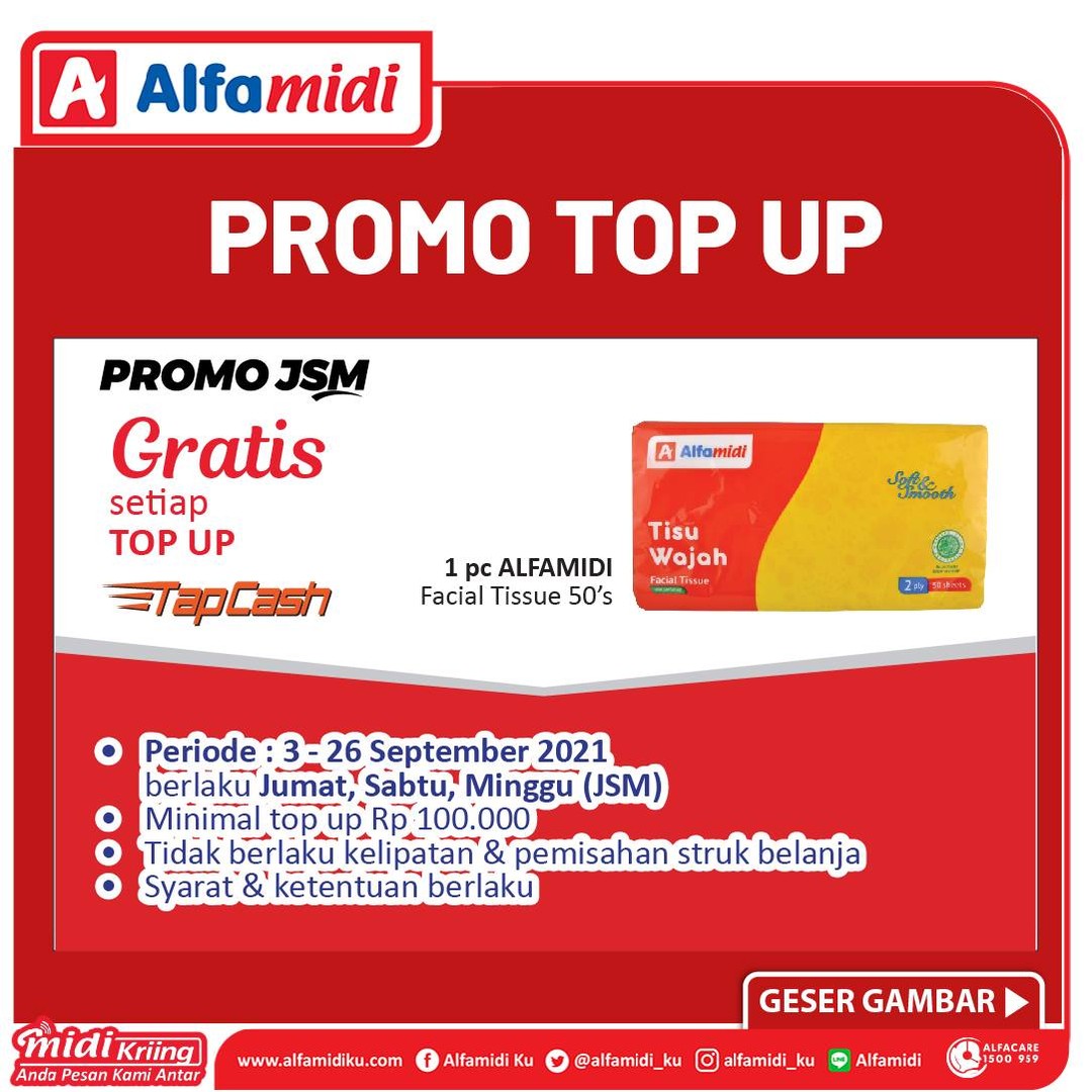 Promo Top Up Alfamidi Terbaru 1-30 September 2021