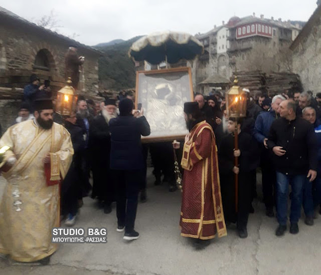 Προσκυνητές από το Ναύπλιο γιόρτασαν σήμερα Θεοφάνια στο Άγιο Όρος