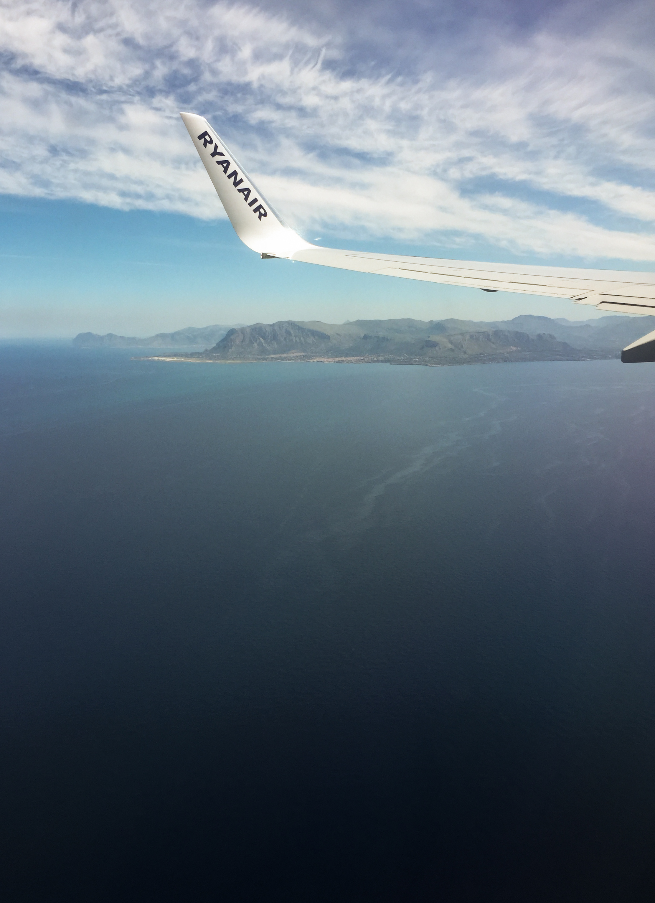 Landing in Palermo, Sicilia