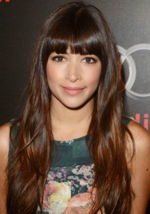 Gorgeous Long Hairstyles with Fringe 2015 for Women