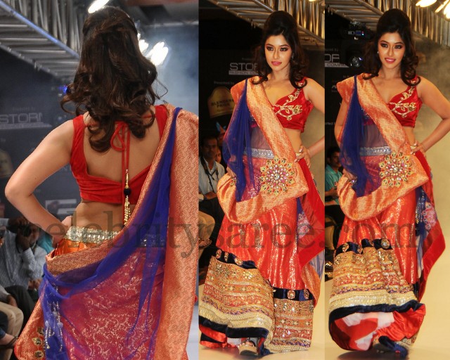 Payal Ghosh Velvet Lehenga