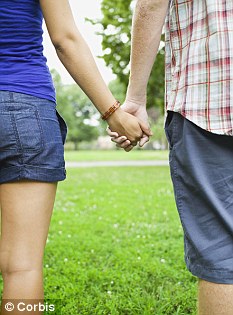 couple holding hands