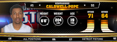 NBA 2K13 Pistons Kentavious Caldwell-Pope - Round 1 8th Overall