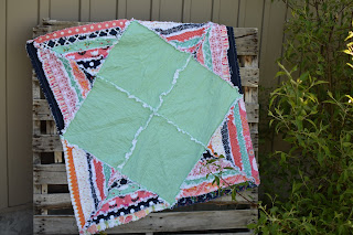 Diamond Rag Quilt Pattern by A Vision to Remember