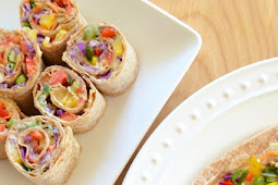 Rainbow Hummus Rolls