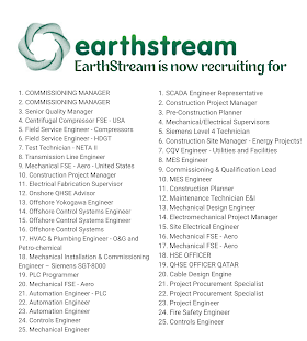 EarthStream is now recruiting for 