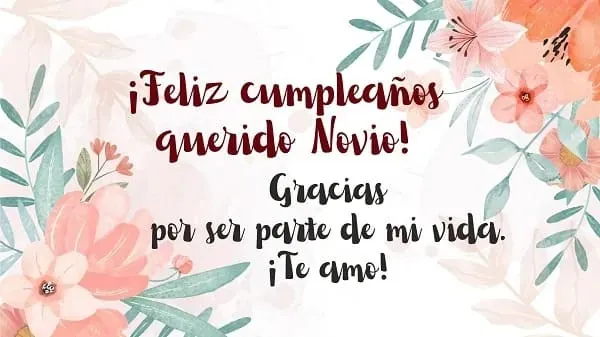 mensajes de cumpleaños para mi novio