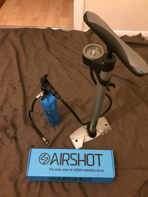 Airshot next to my trackpump, ready for use