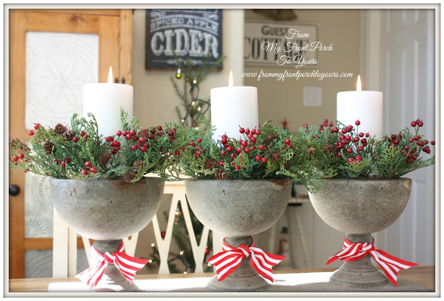 Christmas Vignette-Farmhouse Christmas Kitchen-Christmas Decorations-From My Front Porch To Yours