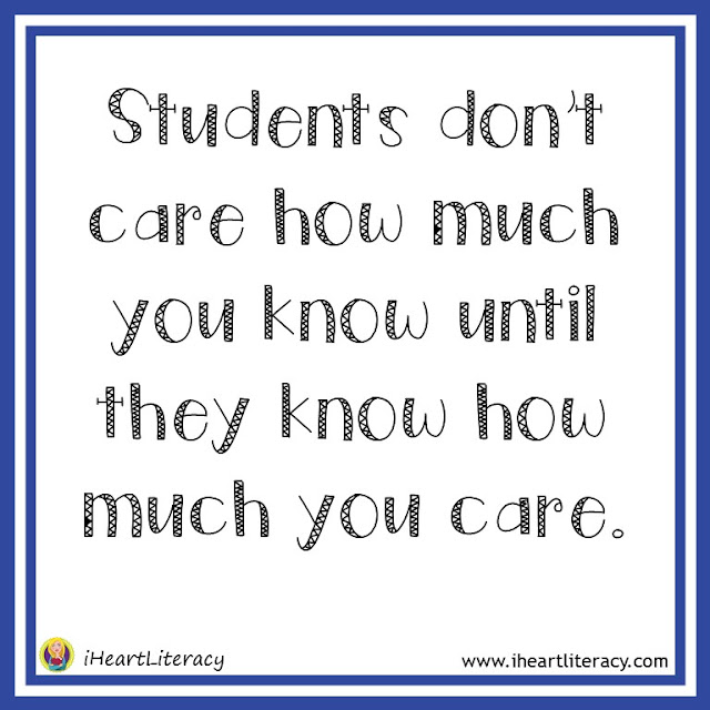 Students don't care how much you know until they know how much you care. #teacherinspiration