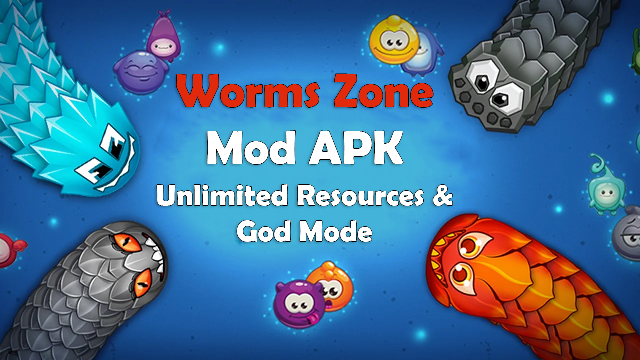 Worms Zone MOD, Unlimited Resources & God Mode