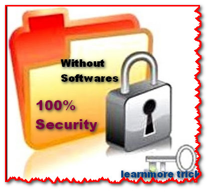Folder lock without any software, Secure folder without software