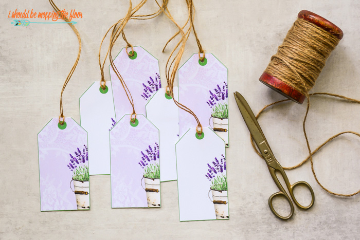 Lavender and Lace Printable Tags