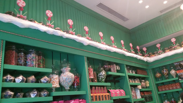 shelves of candy