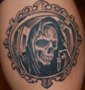 grim reaper tattoo parts of skull tattoo grim tattoo designs tattooing by