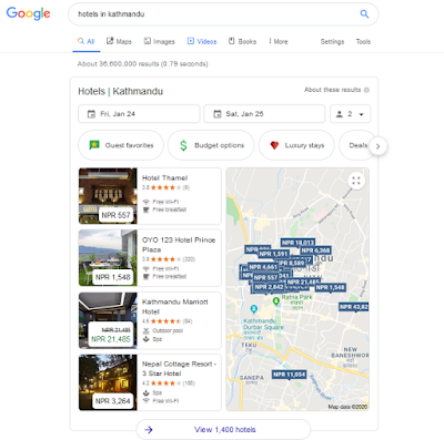 google my business screenshot