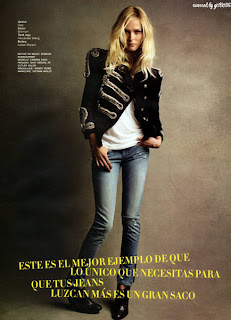 Carmen Kass photo shoot for Glamour Mexico 