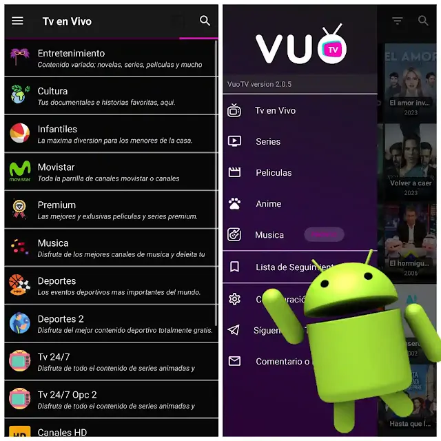 Vuo TV - APK Para Películas y Series (Android App) PC, TV BOX  Gratis
