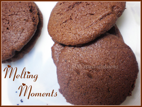 Eggless Melting Moments - Choco Cookies