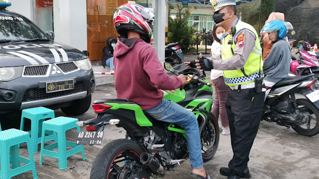 Laksanakan OBKC, Satlantas Polres Salatiga Tindak 30 Sepeda Motor Gunakan Knalpot Brong