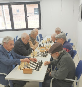 Partidas de ajedrez rápido a 20 minutos en el Club Magerit en 2023