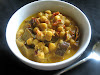 Middle Eastern Inspired Spicy Chickpea, Eggplant and Tahini Stew