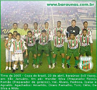 Retrato na Parede: Vasco 0 x 3 Baraúnas - Copa do Brasil 2005