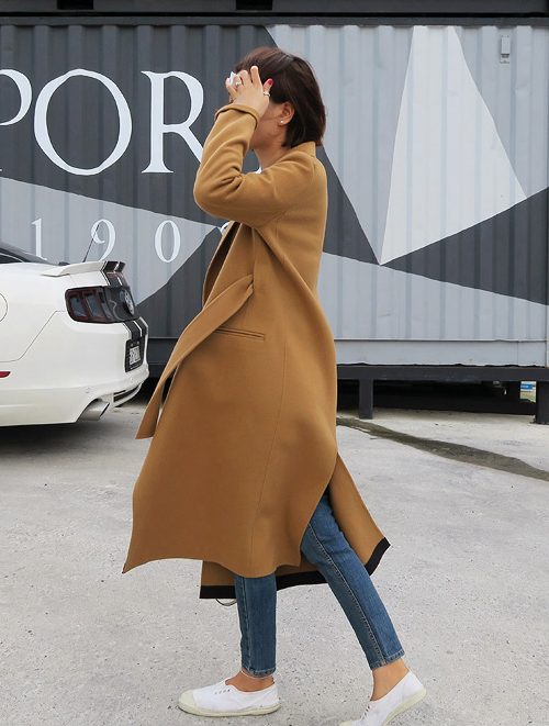  Belted Long Coat