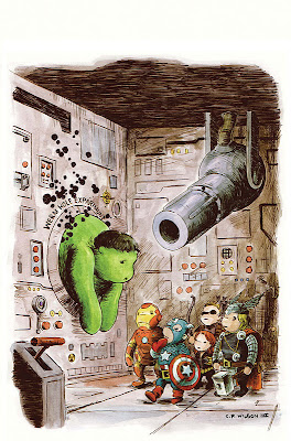 Avengers as residents of the hundred acre wood