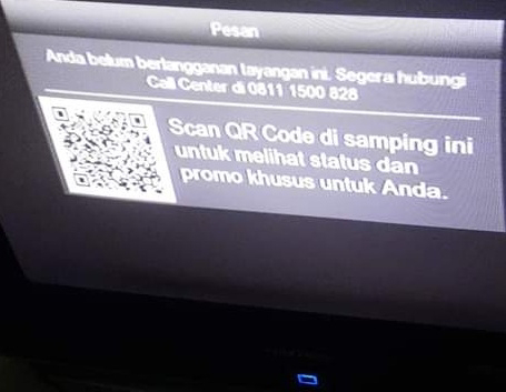 Receiver KVision GOL LGSAT STAR 101 siaran tidak terbuka karena STBid ERORR dan muncul barcode