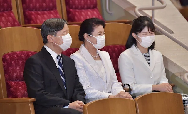 Emperor Naruhito, Empress Masako and Princess Aiko attended a viola concert at Suntory Hall