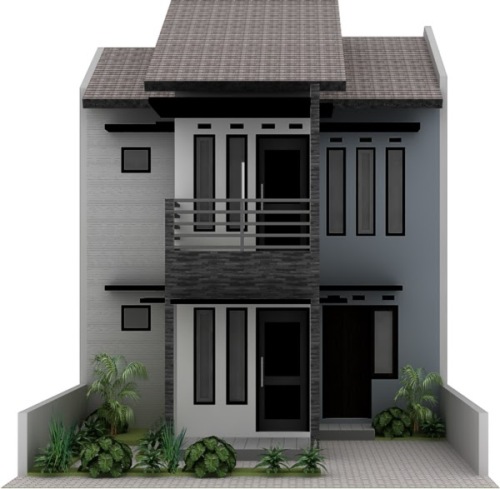 Contoh desain rumah minimalis type 60