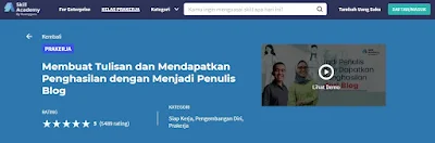 kelas menulis blog skill academy