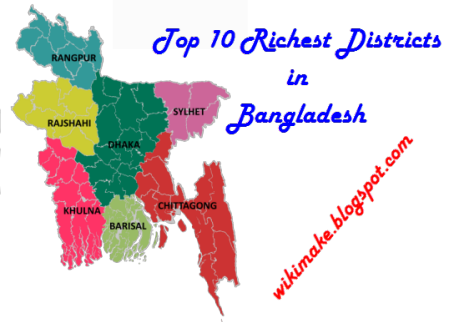 Top 10 Richest Districts in Bangladesh