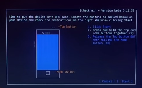 checkra1n 0.12.3 Windows