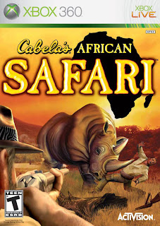 Cabela's African Safari xbox 360 game dvd front cover