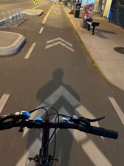 Cycling on Bloor Street West