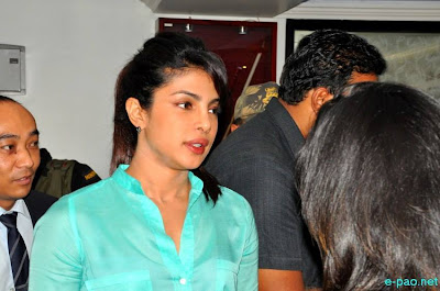 Priyanka Chopra during a Press Meet in Imphal