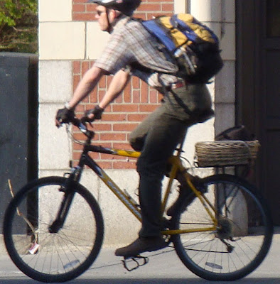 rack basket on a bike