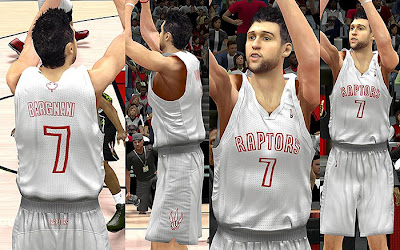 NBA 2K13 Toronto Raptors Fictional Christmas Jersey