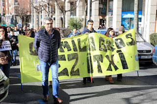 Manifestación del colegio La Milagrosa