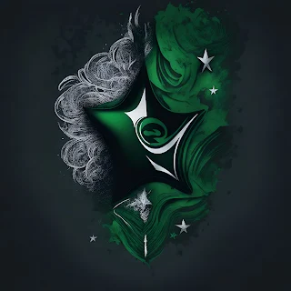 Graphic Design, Pakistan Independence Day, Unique, vector, masterpiece, Black Background,