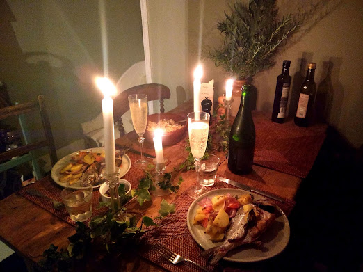 クリスマスイブの食卓