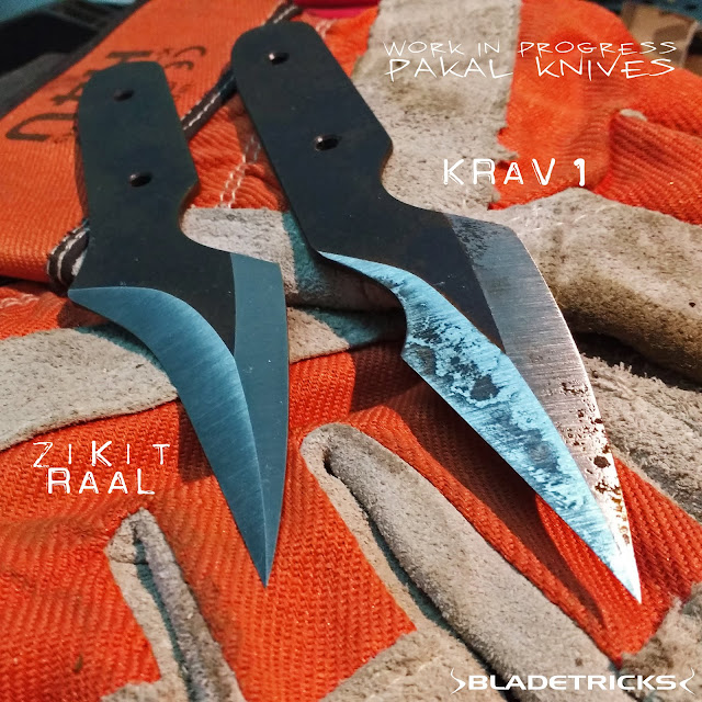 Chisel grind edc knives work in progress by Bladetricks