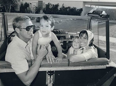 Chad McQueen's childhood picture with her parents' & sister
