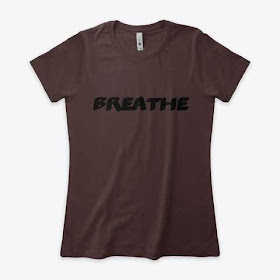 Breathe Women's Boyfriend Tee Shirt Dark Brown