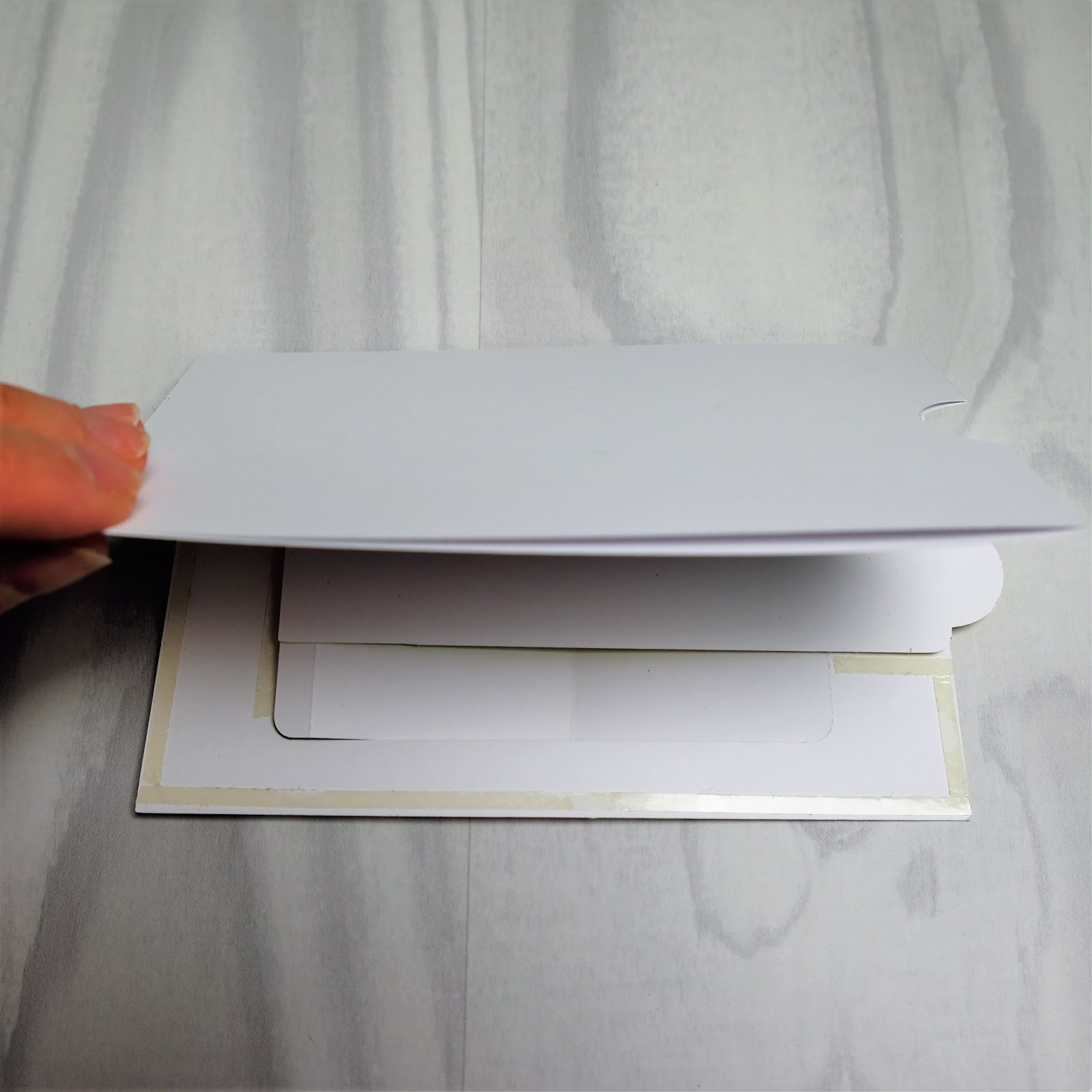 Pop up slider card assembly stage 7.  Tutorial by Nadine Muir for Silhouette UK Blog