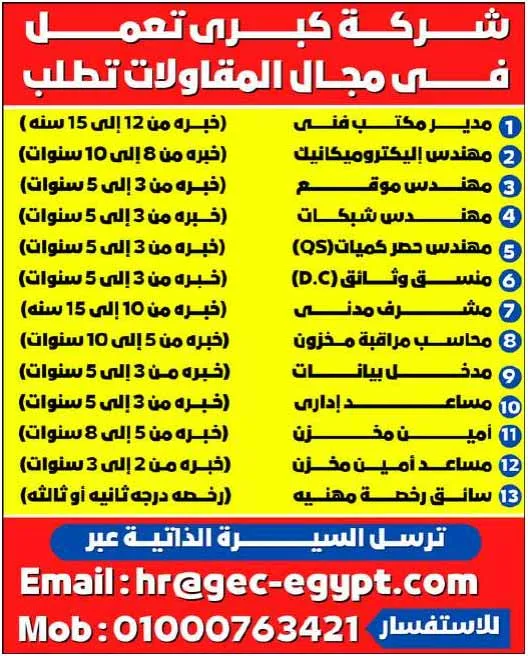 وظائف الوسيط القاهرة والجيزة الجمعة 31-3-2023 لكل المؤهلات والتخصصات بمصر والخارج